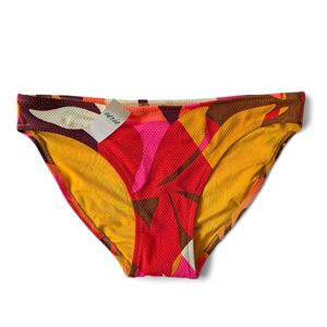 Aerie Pique Bikini Bottom XS NWT • Bold Abstract Print | Poolside Energy